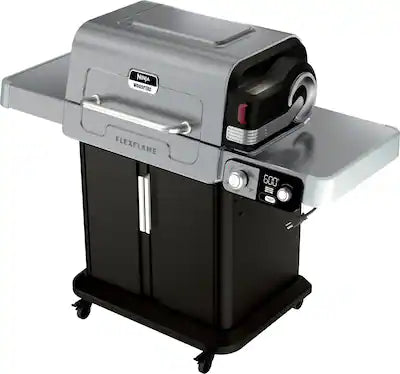 Ninja - FlexFlame Electric & Propane Grill, 5-in-1 Outdoor Cooking System