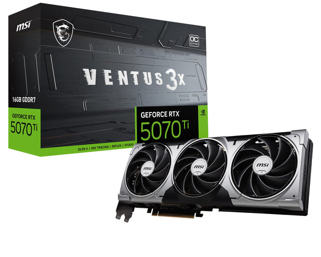 msi OC COTION 16GB GDDR7 VENTUS3X 3x GEFORCE RTX 5070Ti DLSS 4 GEFORCE RTX PS Ti 5070Ti REFLEX | STUDIO RAY TRACING I | msi msi msi
