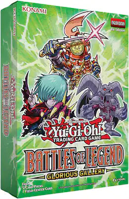 Konami - Yu-Gi-Oh! Battles of Legend Glorious Gallery 4Pk with Field Center Card