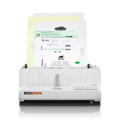Epson - RapidReceipt RR-400W Wireless Duplex Compact Desktop Receipt and Document Scanner