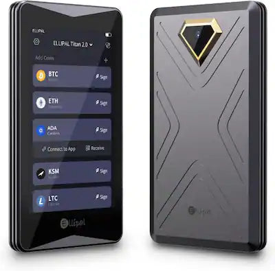 ELLIPAL - Titan 2.0 Crypto Cold Wallet, 100% Offline, Air-gapped - Secure Wallet for 10000+ Coins & Tokens & NFTs