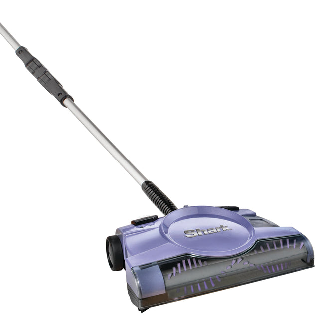 Front. Shark - 12-in. Rechargeable Floor & Carpet Sweeper with XL Motorized Brush - Purple.