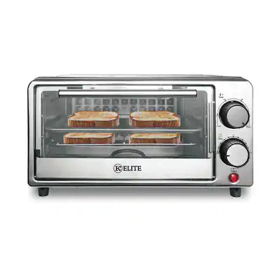 Kitchen Elite - Compact Countertop Toaster Oven with Stainless Steel Tray