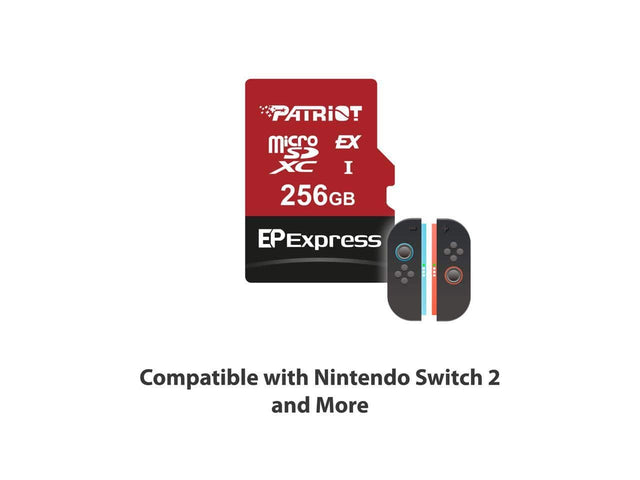 PATRIOT Micro SD EX XC I 256GB EP Express Compatible with Nintendo Switch 2 and More