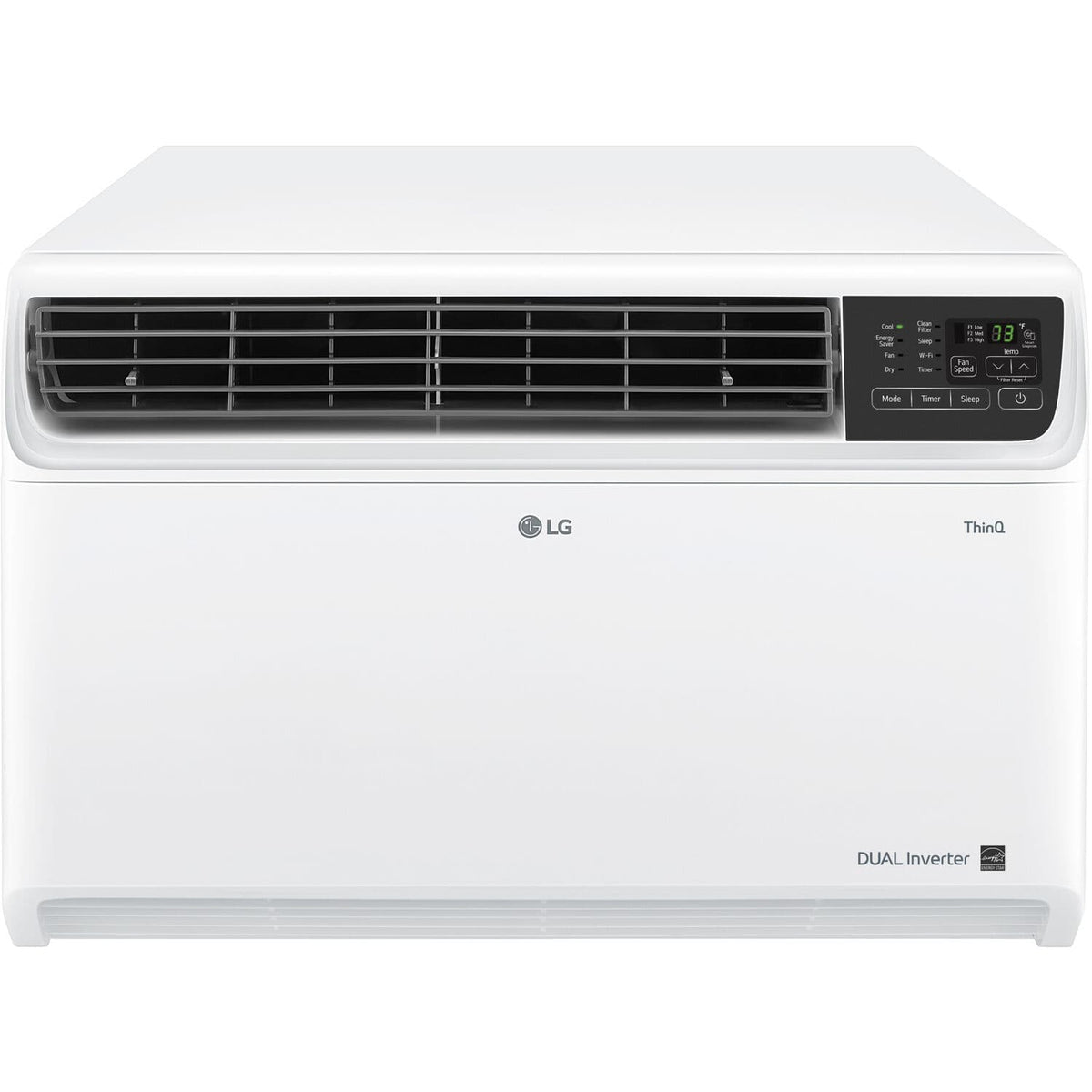 LG - 1,000 Sq. Ft. 18,000 BTU 230V Smart Inverter Window Air Conditioner - White