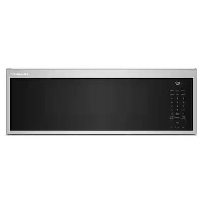 KitchenAid - 1.1 Cu. Ft. Low Profile Over-the-Range Smart Microwave with Sensor Cooking and Dual Fan Ventilation