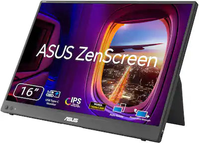 ASUS - ZenScreen 16" FHD+ IPS Portable Monitor with Ergo Kickstand (Mini-HDMI, USB-C)