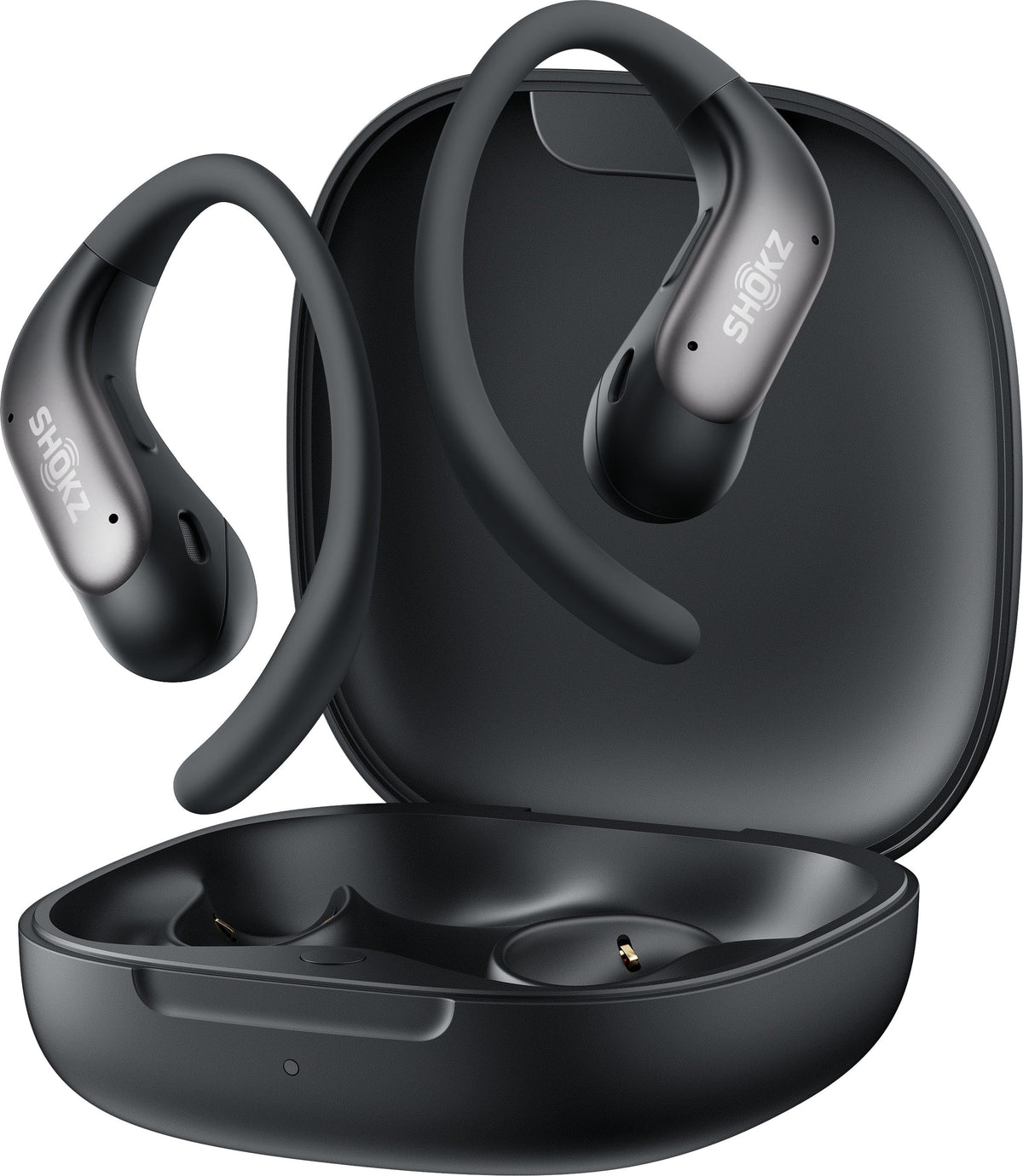 Shokz - OpenFit Air 2 Open-Ear True Wireless Bluetooth Earbuds - Black