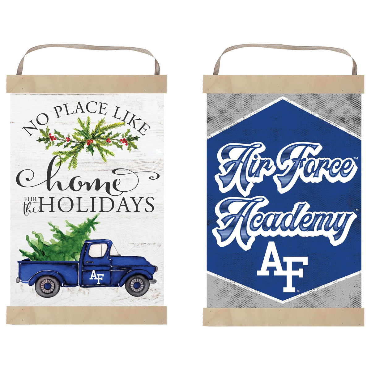 Jardine - Air Force Falcons 12" x 20" Reversible Banner Sign - White