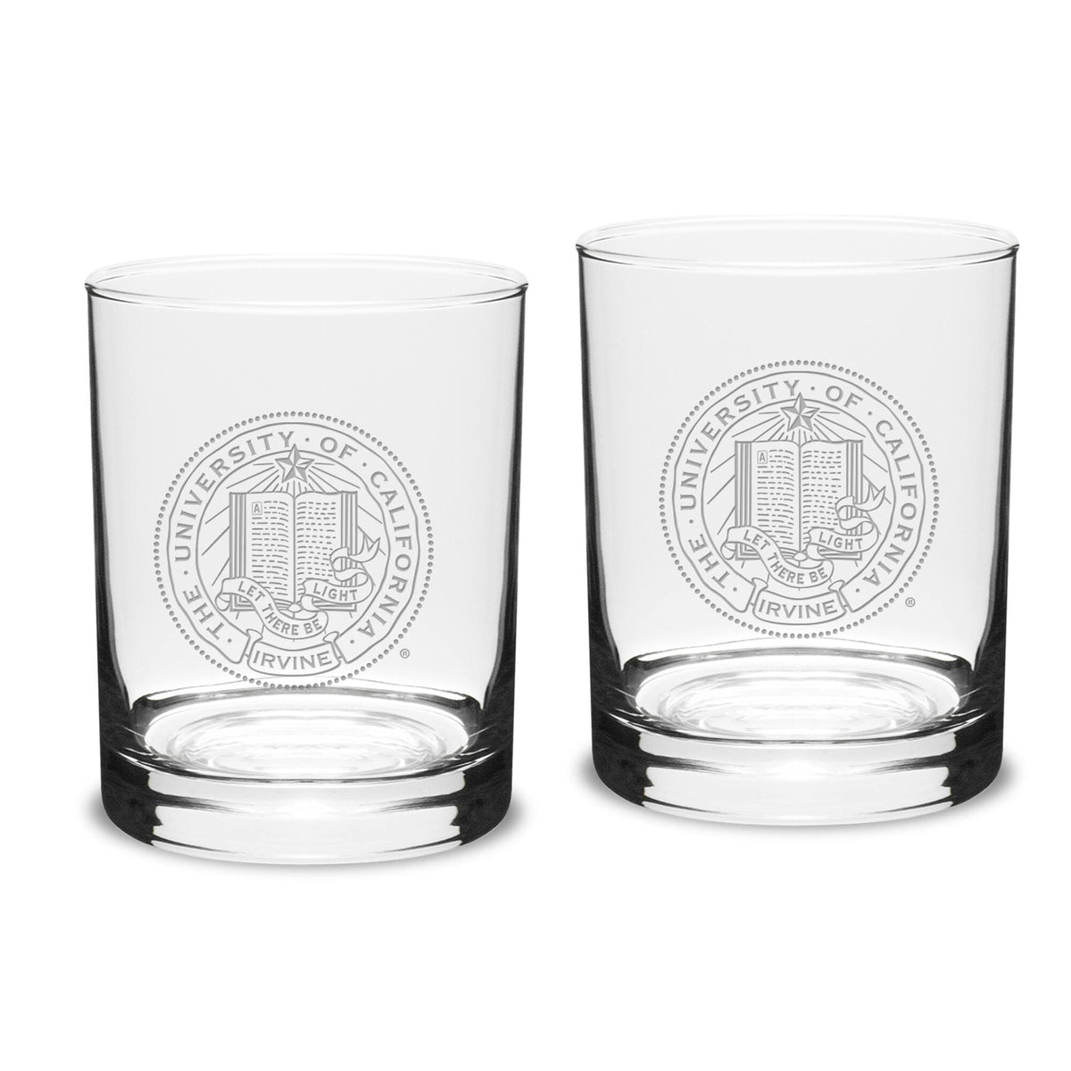Jardine - UC Irvine Anteaters Team 14oz. 2-Piece Classic Double Old Fashioned Glass Set - Multicolor