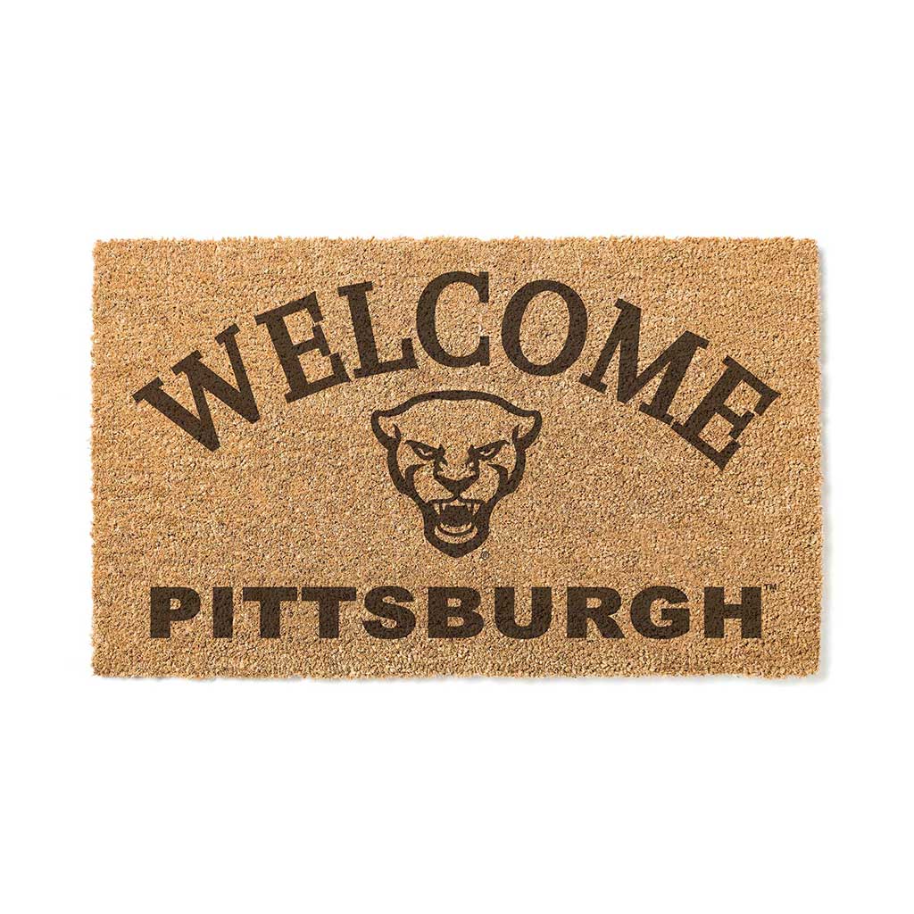 Jardine - Pitt Panthers 18" x 34" Welcome Coir Doomat - Brown