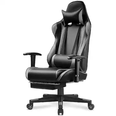 Egaming - Ergonomic Computer Chair with Footrest Gaming Chair with Headrest and Lumbar