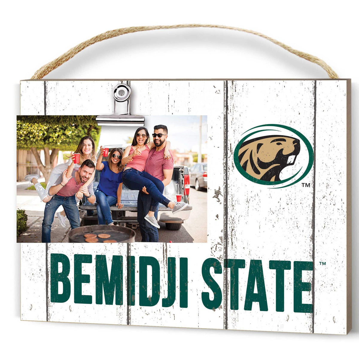 Jardine - Bemidji State Beavers 8" x 10" Weathered Clip It Frame - White