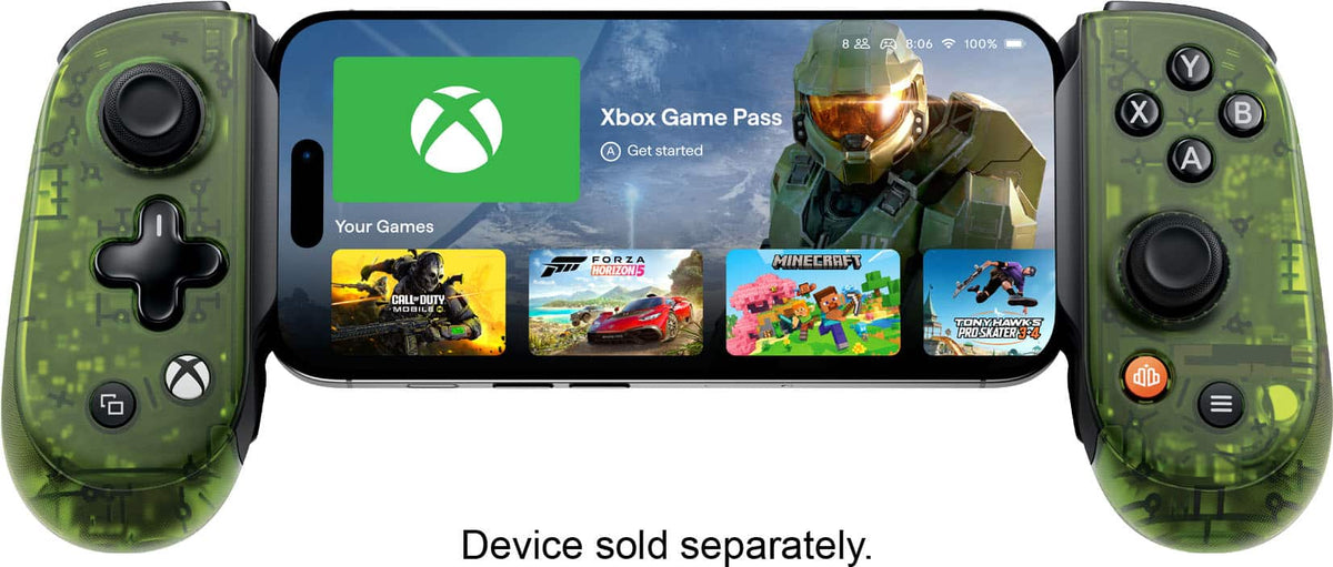 Backbone - Pro XBOX Edition - (USB-C) - Mobile and Wireless Controller for Cloud Gaming, Remote Play, and Mobile Games - Green