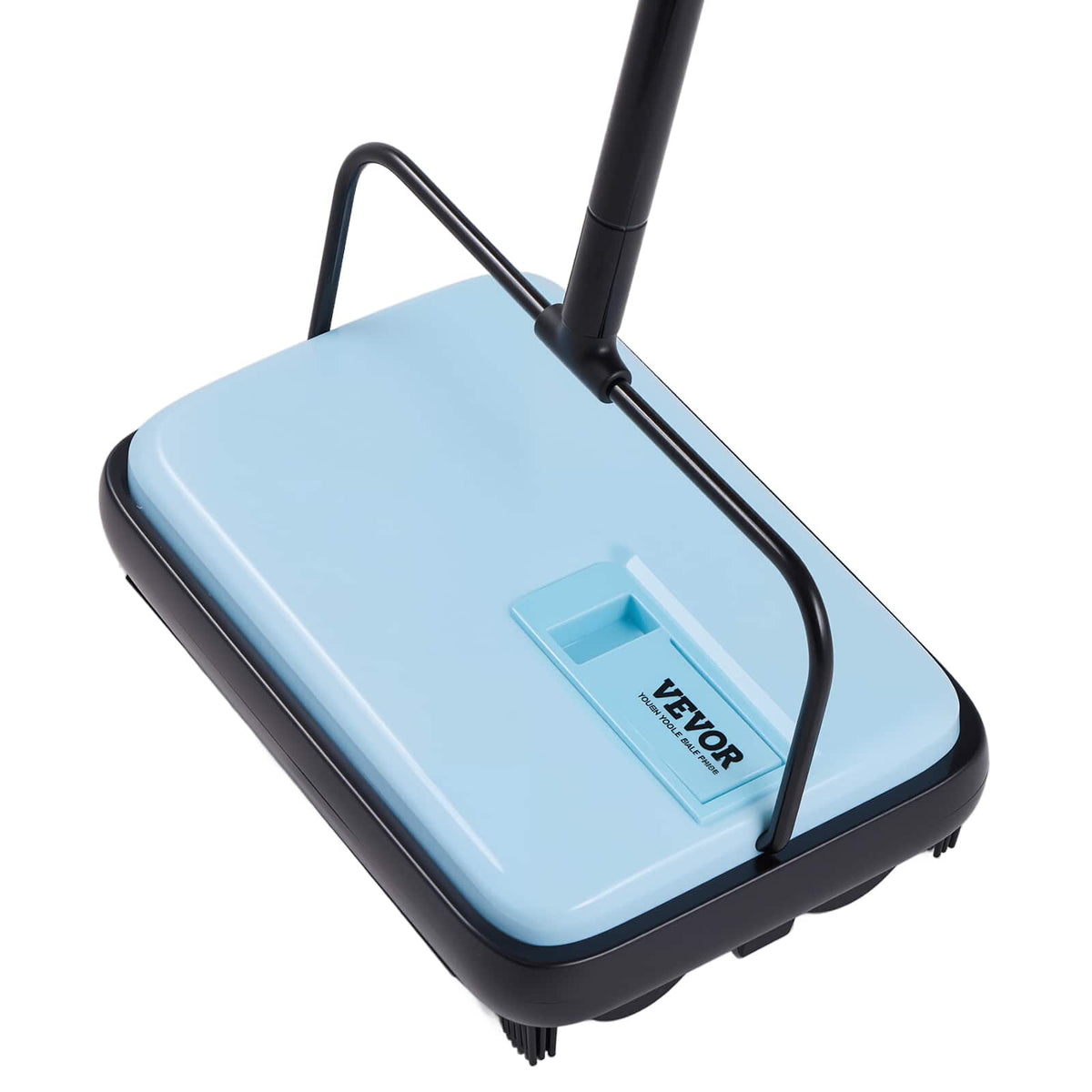 VEVOR - Carpet Sweeper Manual, Floor Sweeper with 300 ml Dustbin Capacity Easy to Empty, 6.7 inch Cleaning Width - Blue