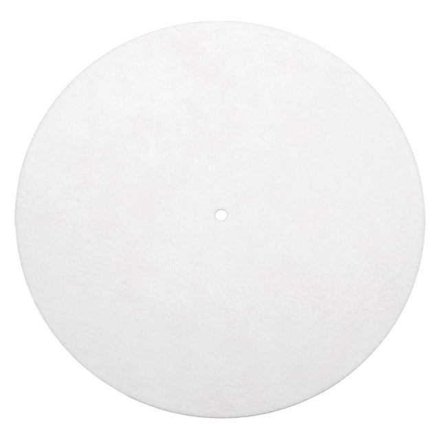 Front. Unique Bargains - Record Player Mat, 10 Inch Turntable Mat 3mm Felt Pad for Vinyl Record Player - White.