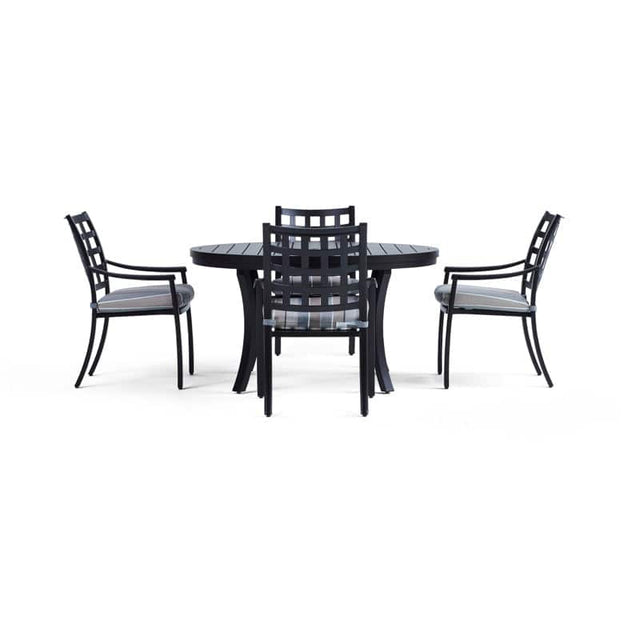 Front. Yardbird® - Lily 5-Piece Round Outdoor Dining Set - Milano.