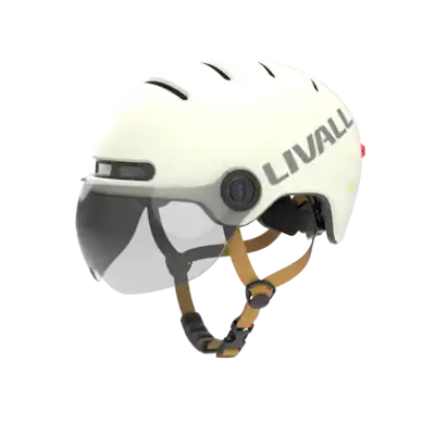 LIVALL - L23 Smart Bike Helmet, LED Lights & Removable Visor, NTA8776 E-Bike Certified, Fall Detection & SOS Alert