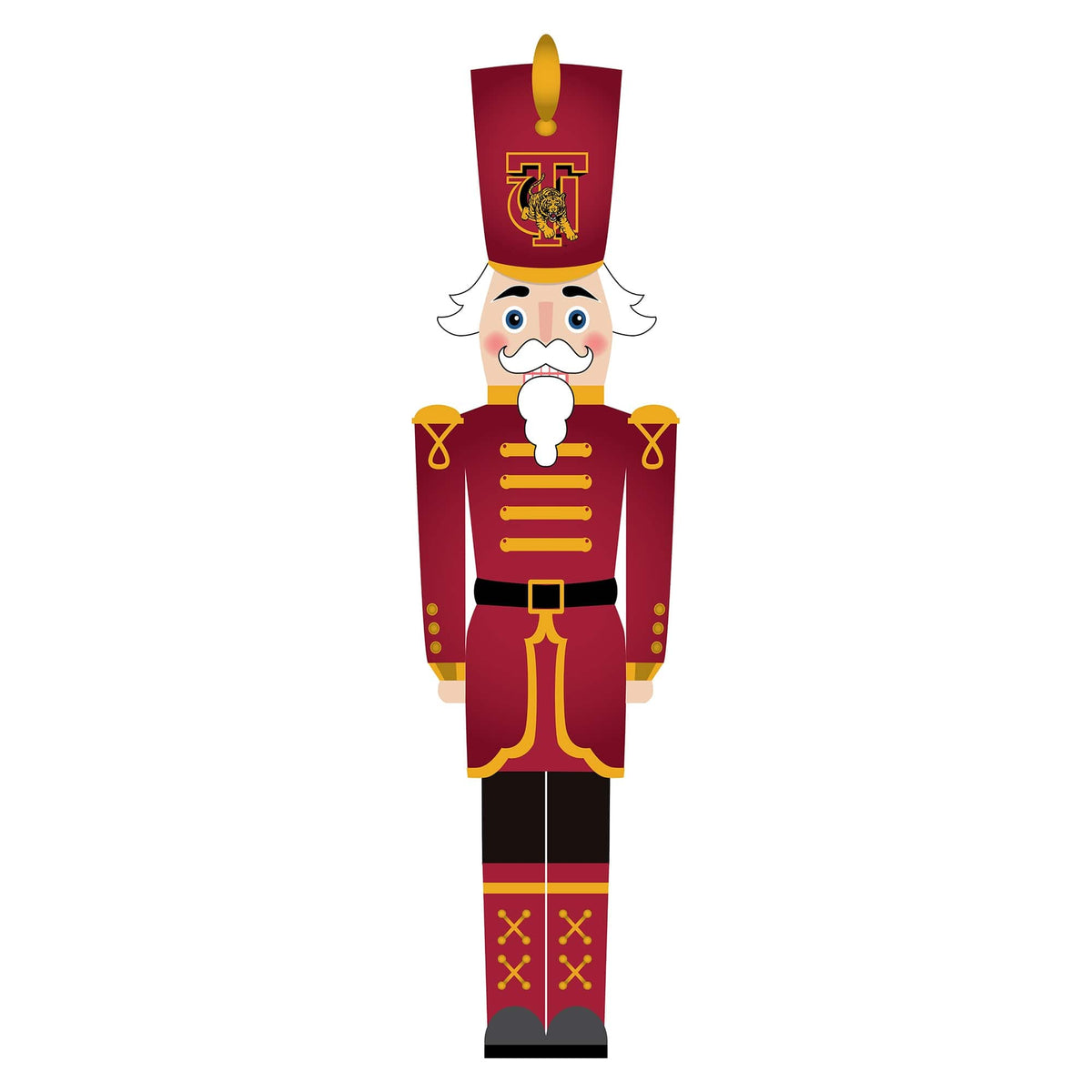 Fan Creations - Tuskegee Golden Tigers 46" Nutcracker Leaner - Multicolor