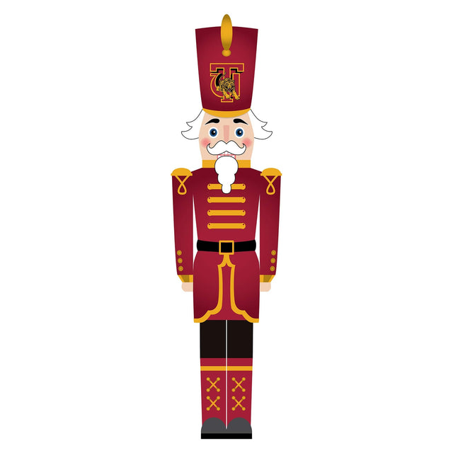 Front. Fan Creations - Tuskegee Golden Tigers 46" Nutcracker Leaner - Multicolor.
