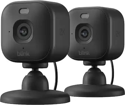 Blink - Mini 2K+ Compact plug-in security camera, 2K video resolution, color night vision, enhanced audio - 2 Cam