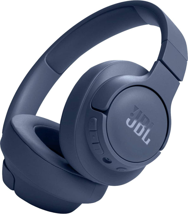 Front. JBL - Tune 720BT Over-Ear Bluetooth Headphones - 2024 - Blue.