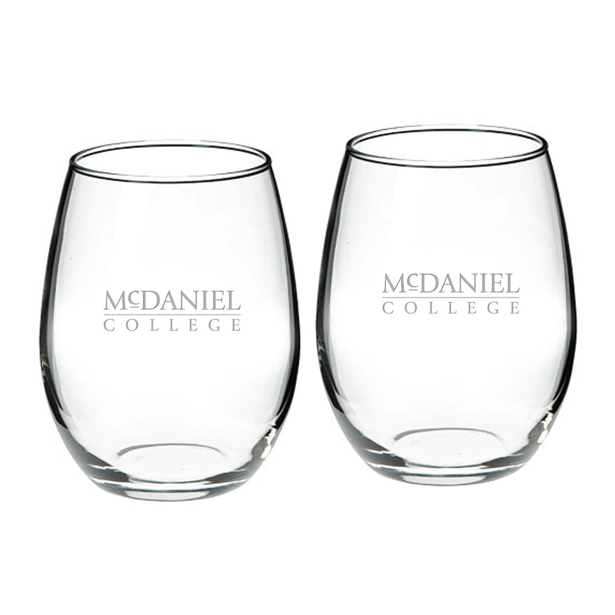 Jardine - McDaniel Green Terror 21oz. 2-Piece Stemless Wine Glass Set - Multicolor
