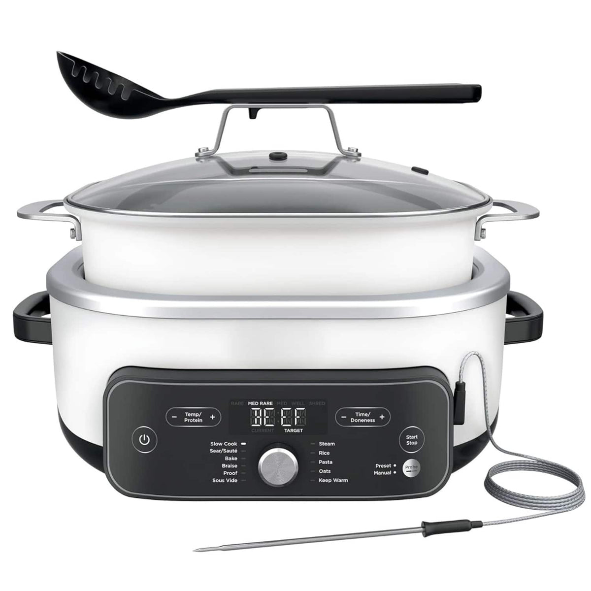 Ninja - MC2052CO Foodi PossibleCooker PRO Plus 11-In-1 Smart Cook System Slow Cooker - White