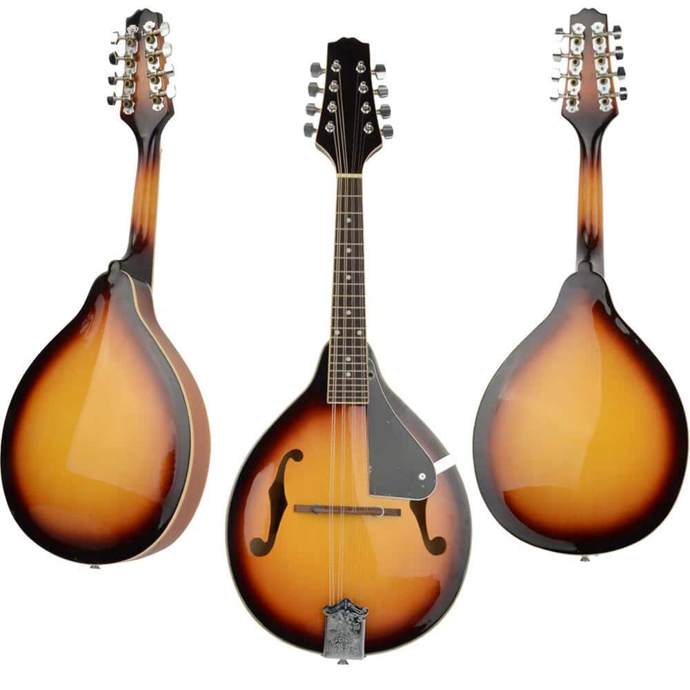Winado - A-Style Mandolin Instrument Kit, 8 Strings Acoustic Mahogany Wood Mandolins Musical, Thickened Gig Bag, Shoulder Strap