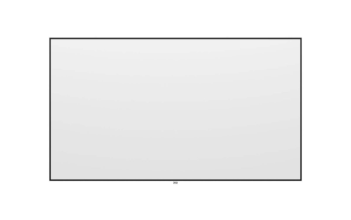 Screen Innovations - Zero Edge – 16:9 – 110” –Pure White 1.3 Gain Projector Screen - Black/White