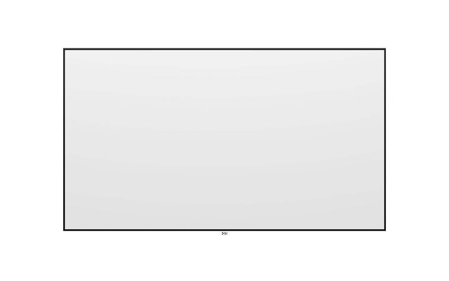 Front. Screen Innovations - Zero Edge – 16:9 – 110” –Pure White 1.3 Gain Projector Screen - Black/White.