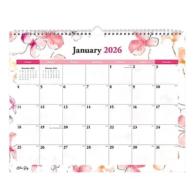 Blue Sky - 2026 Lindley 15" x 12" Monthly Desk Calendar - Multicolor