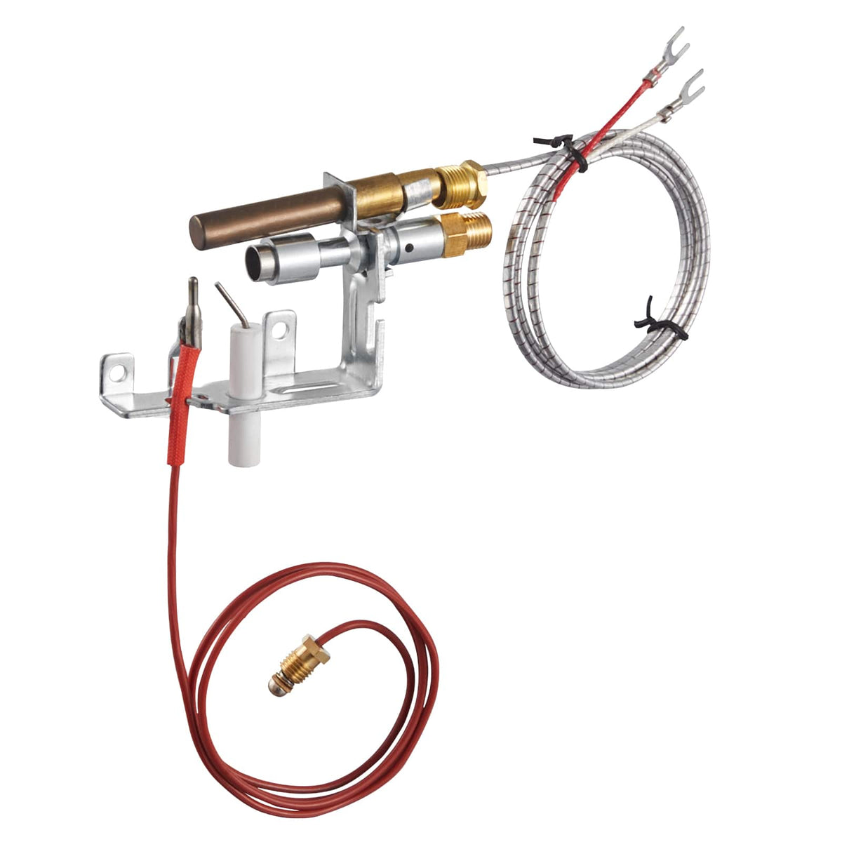 VEVOR - Gas Pilot Assembly, OE 103779-01, PP231, NG8218 Fireplace Natural Gas Ignition Replacement, Compatible with CIVF-25 - Silver