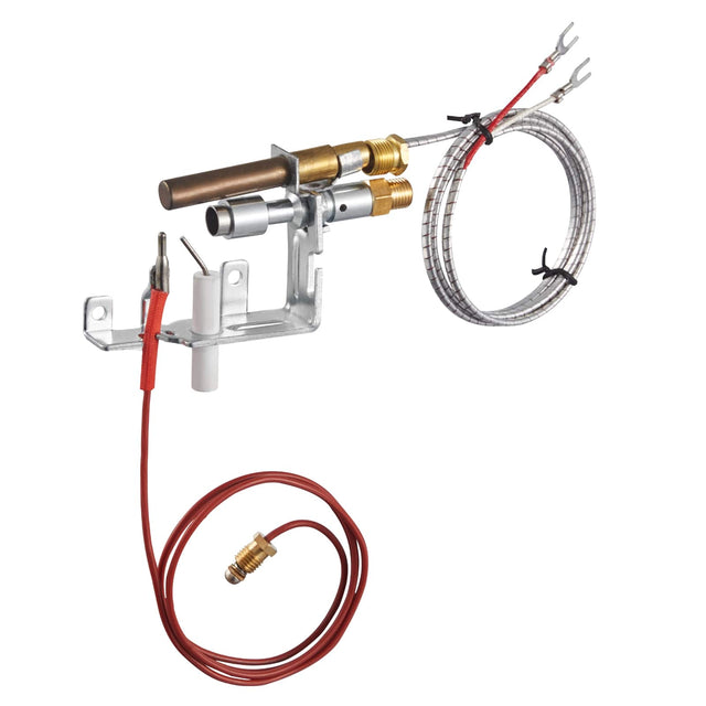 Front. VEVOR - Gas Pilot Assembly, OE 103779-01, PP231, NG8218 Fireplace Natural Gas Ignition Replacement, Compatible with CIVF-25 - Silver.