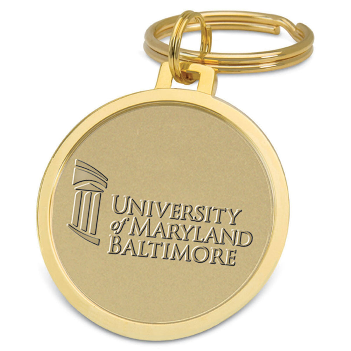Jardine - University of Maryland Baltimore Team Logo Split-Wire Key Ring - Gold