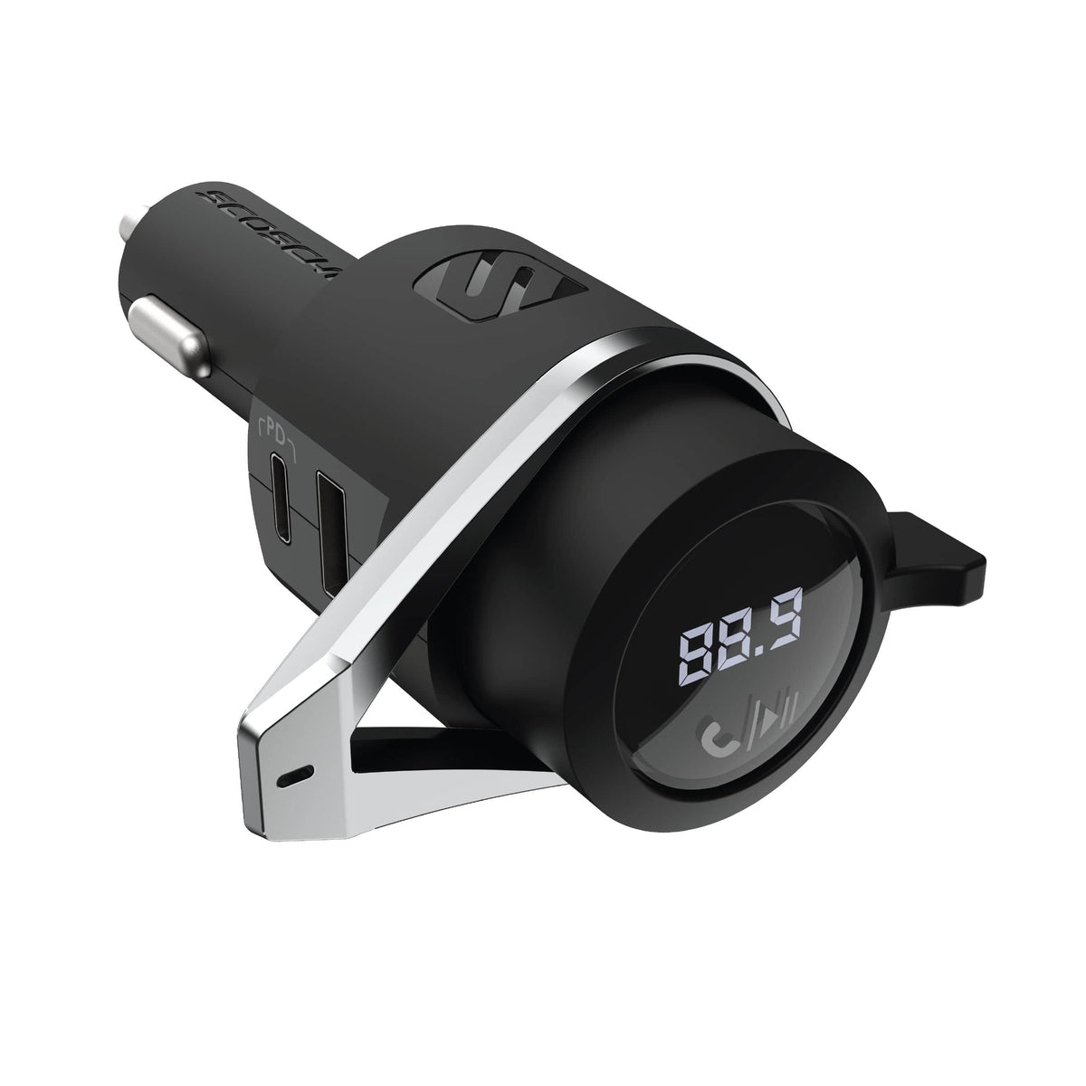 Scosche - BTFREQ Pro Bluetooth FM Transmitter with Power Delivery - Black