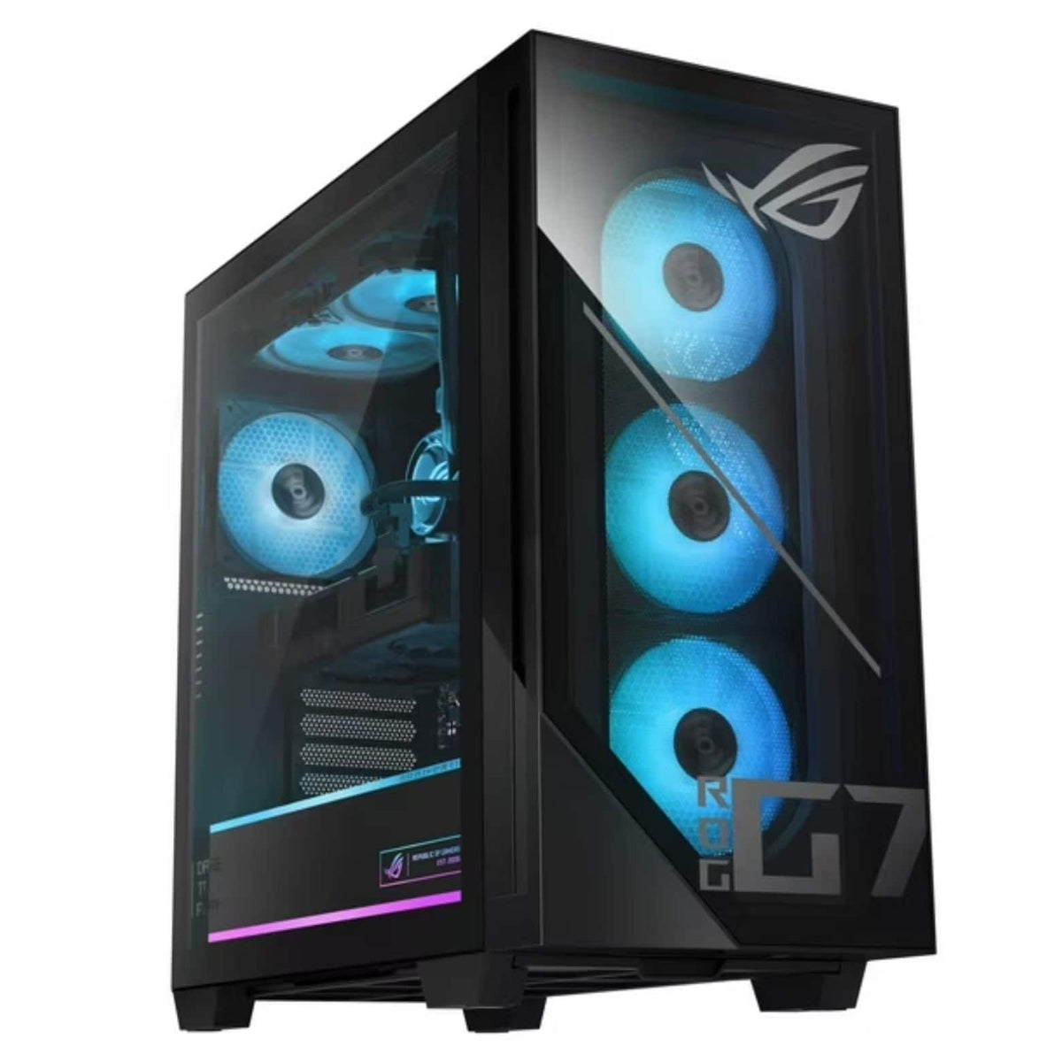 ASUS - Refurbished Excellent - ROG G700 Intel Core Ultra 7 265F 2.4 GHz 32GB DDR5 2TB SSD NVIDIA GeForce RTX 5070 Windows 11 Home Gaming Desktop - Black