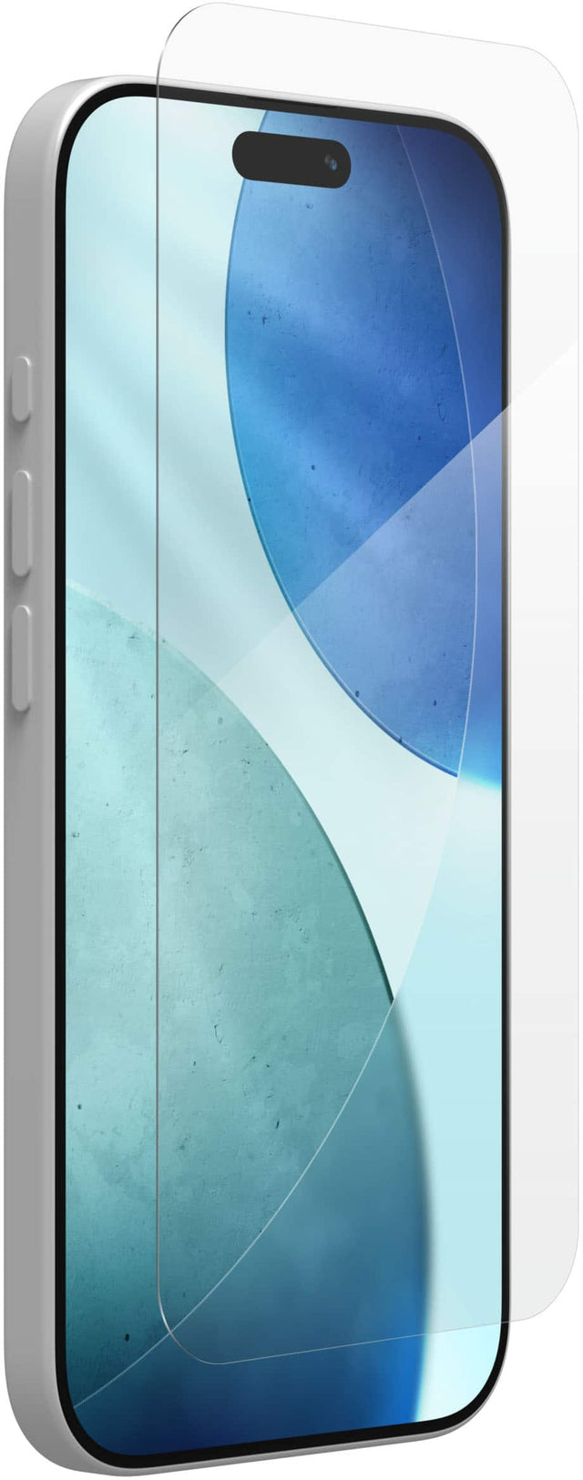 Front. ZAGG - Glass+ Defense Screen Protector for Apple iPhone 17 - Clear.