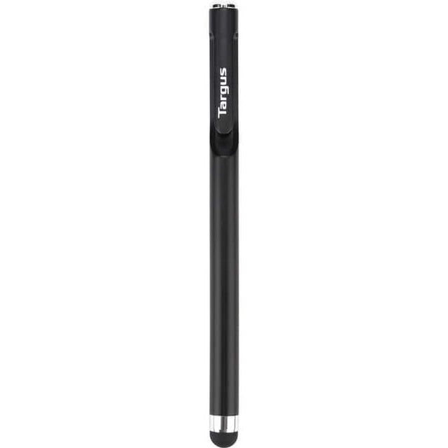 Front. Targus - Targus Antimicrobial Smooth Gliding Standard Stylus - Capacitive Touchscreen Type Supported - Black - Smartphone, Tablet - Black.