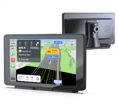 Rexing - 7" Wireless Touchscreen Display Adapter with Apple CarPlay & Android Auto