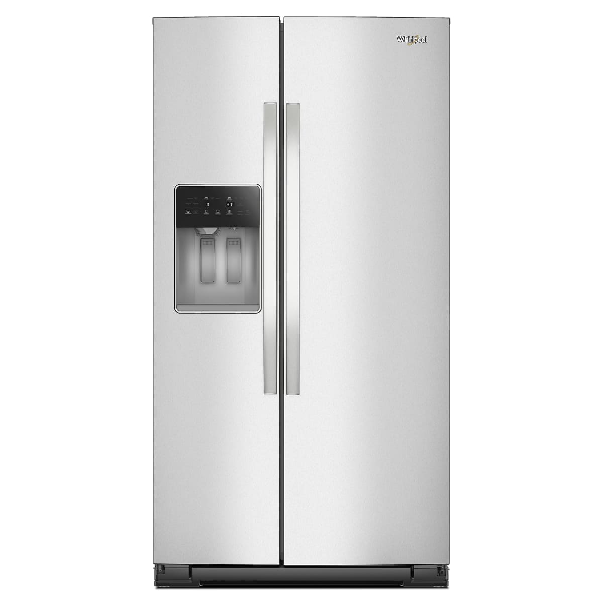 Whirlpool - 36 in. Wide 21 cu. ft. Side-by-Side Counter-Depth Refrigerator with TruCool System - Fingerprint-Resistant Stainless Finish