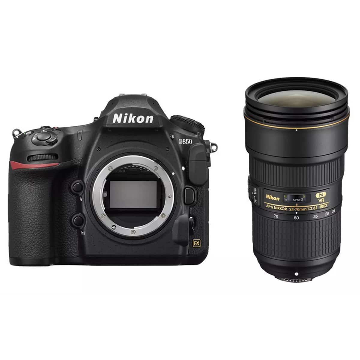 Bundle - Nikon - D850 DSLR Camera with AF-S NIKKOR 24-70mm f/2.8E ED VR Lens