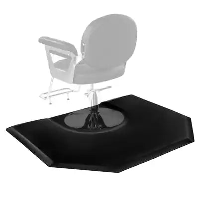VEVOR - Salon Mat for Hair Stylist, 4 x 5 FT Hexagon Salon Chair Mat Anti Fatigue, 1-inch Thickened Barber Shop Floor Mat