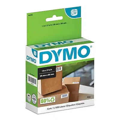 DYMO - LabelWriter 30336 Multi-Purpose Labels, 2-1/8" x 1", 500 Labels/Roll (30336)