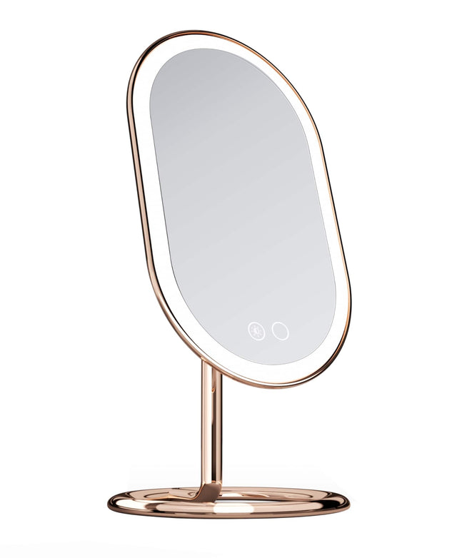 Front. fancii - Vera Lighted Vanity Mirror - Rose Gold.