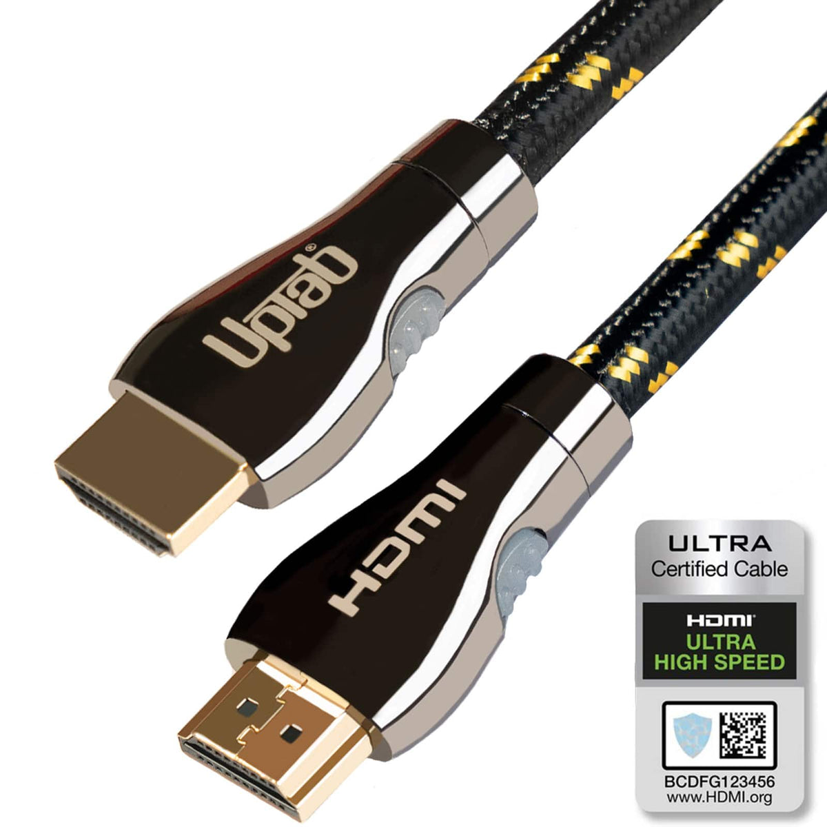 UPTab - Certified Ultra High Speed HDMI Cable (2.1 8K HDR eARC) Dolby Vision & Dolby Atmos (10FT)