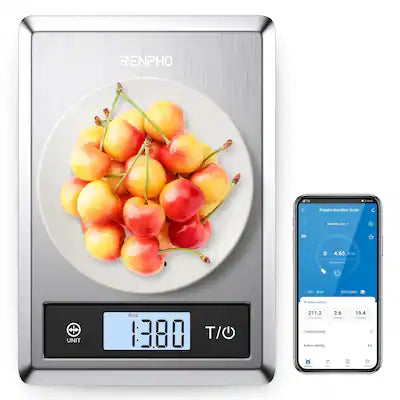 Renpho - Digital Food Scale with Nutritional Calculator, Smart Food Kitchen Scale, Food Weight Scale Grams and Ounces
