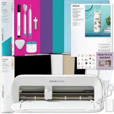 Cricut - Joy Xtra Cutting Machine Bundle Ultimate Sticker & Vinyl Making Kit