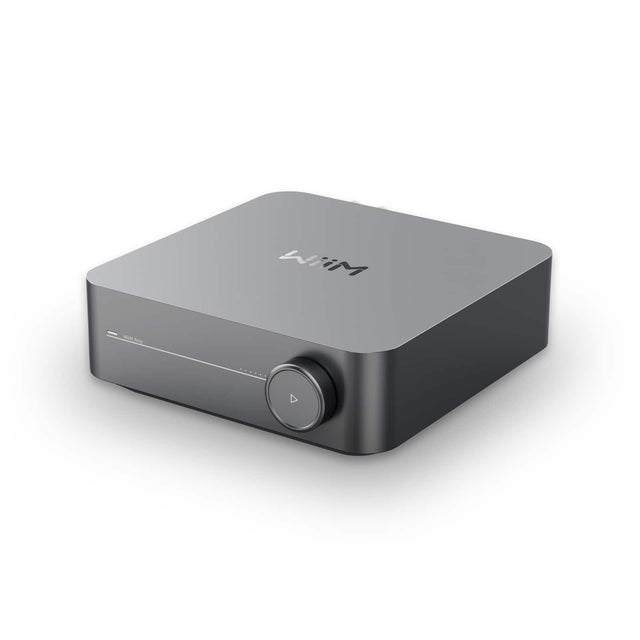 Front. WiiM - Amp Multiroom Streaming Amplifier - Class D, 60W x 2 (8 Ohms), 120W x 2 (4 Ohms) - Space Grey.