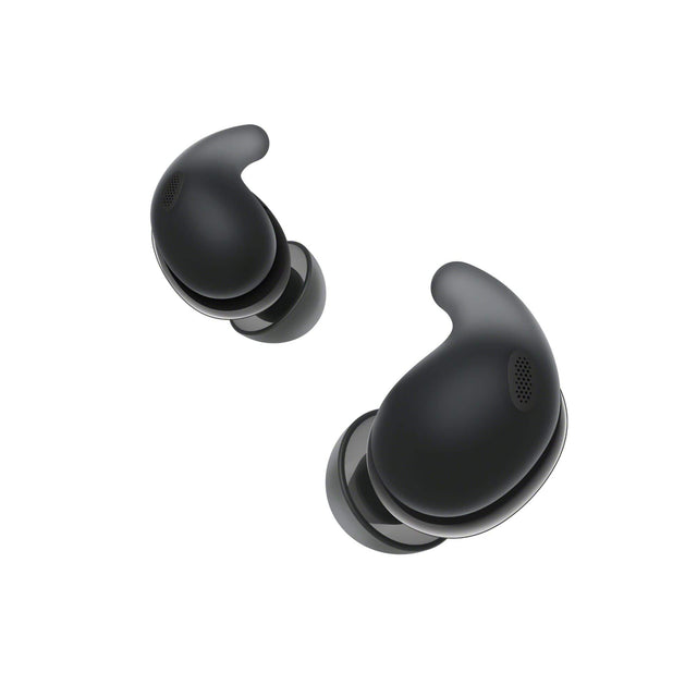 Front. Sony - LinkBuds Fit True Wireless Noise Cancelling Earbuds - Black.